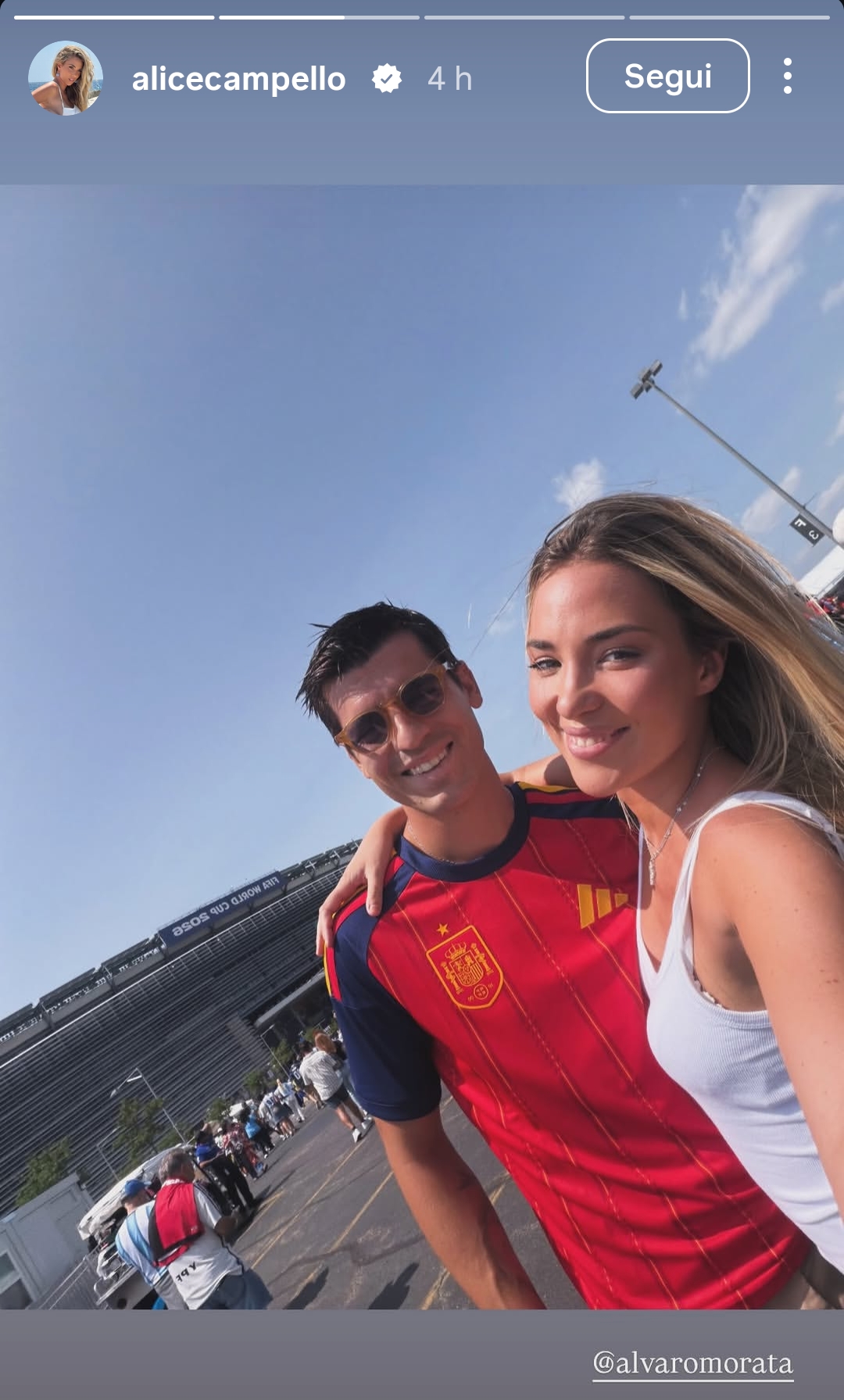 Morata allo stadio
