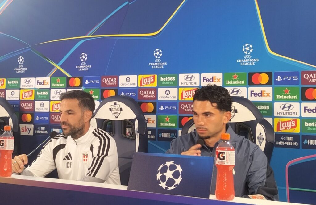 Fabregas e Da Cunha conferenza stampa