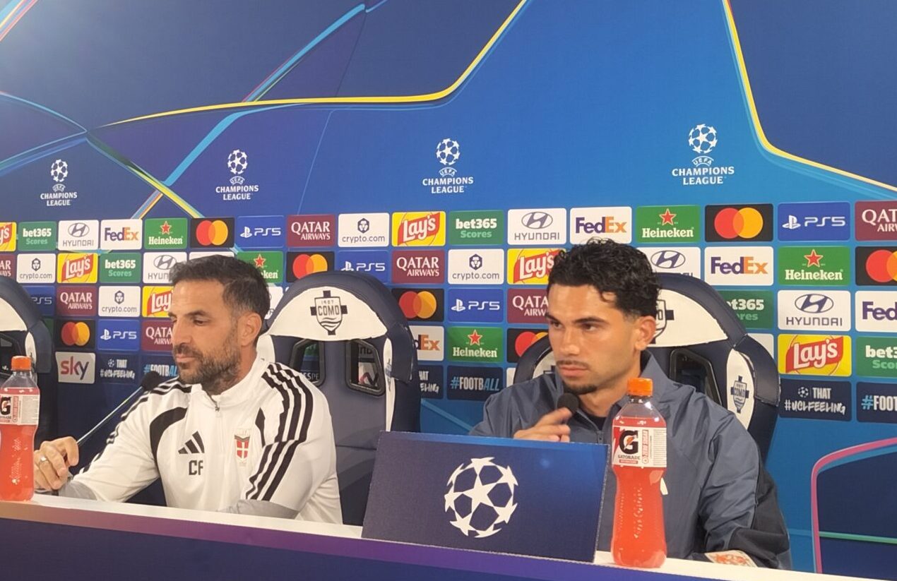 Fabregas e Da Cunha conferenza stampa
